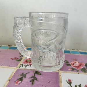 Vintage McDonalds Batman Glass Cup Made in France